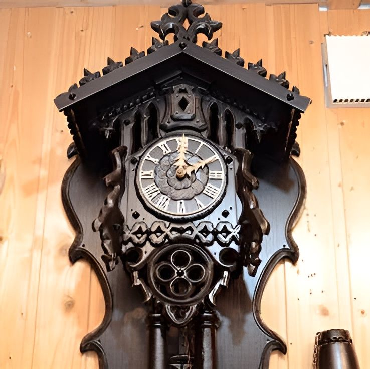 Cuckoo clock on the wall