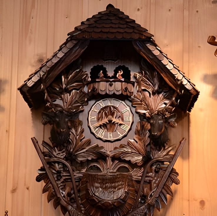 Cuckoo clock on the wall