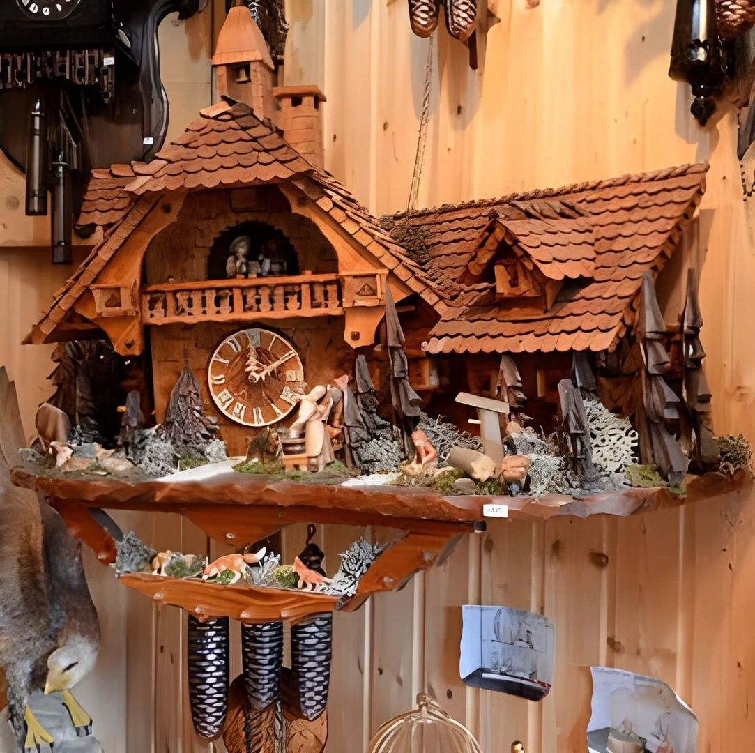 Cuckoo clock on the wall