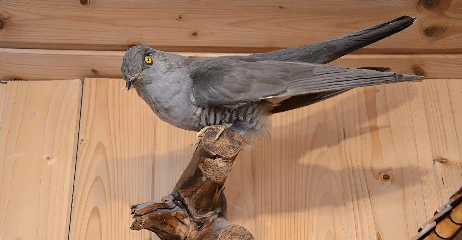 Vogelfigur auf einem Ast