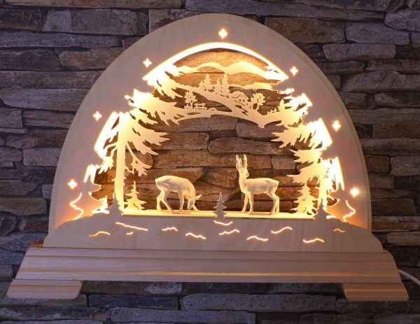 Candle arch with LED and deers