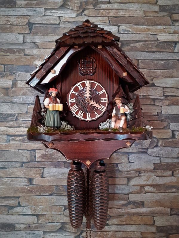 MCC 8-day Cuckooclock Farmer House with beerdrinkers